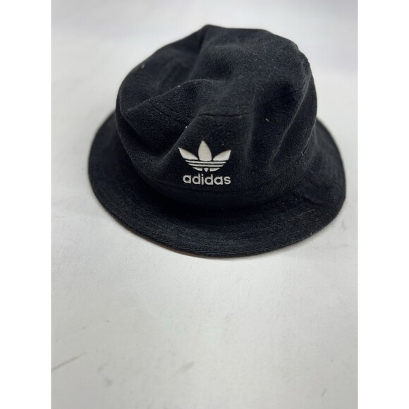 Adidas Faded Black Terrycloth Bucket Hat Unisex Streetwear One Size Fits All OS - Picture 1 of 6